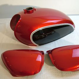 Honda cb 500 candyflake apricot red