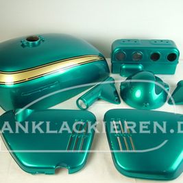 Candy blue green